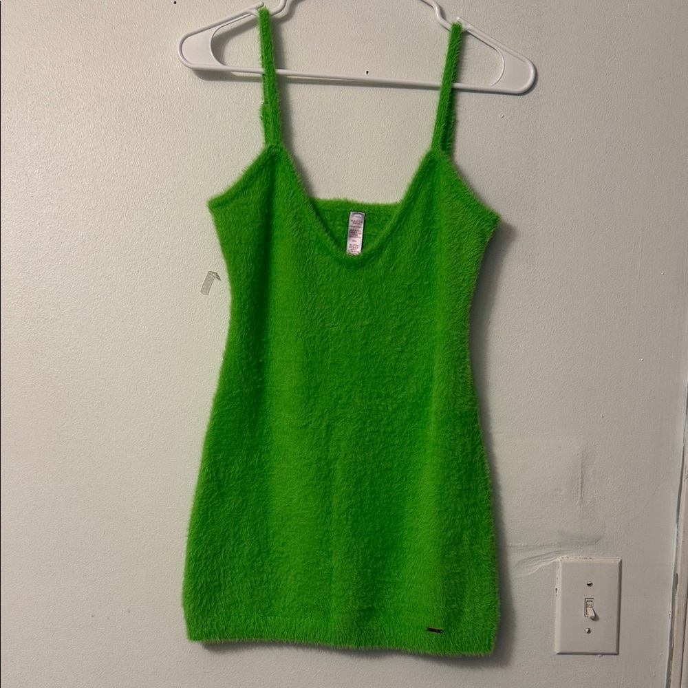 Savage X Fenty Bright Green Fuzzy Camisole